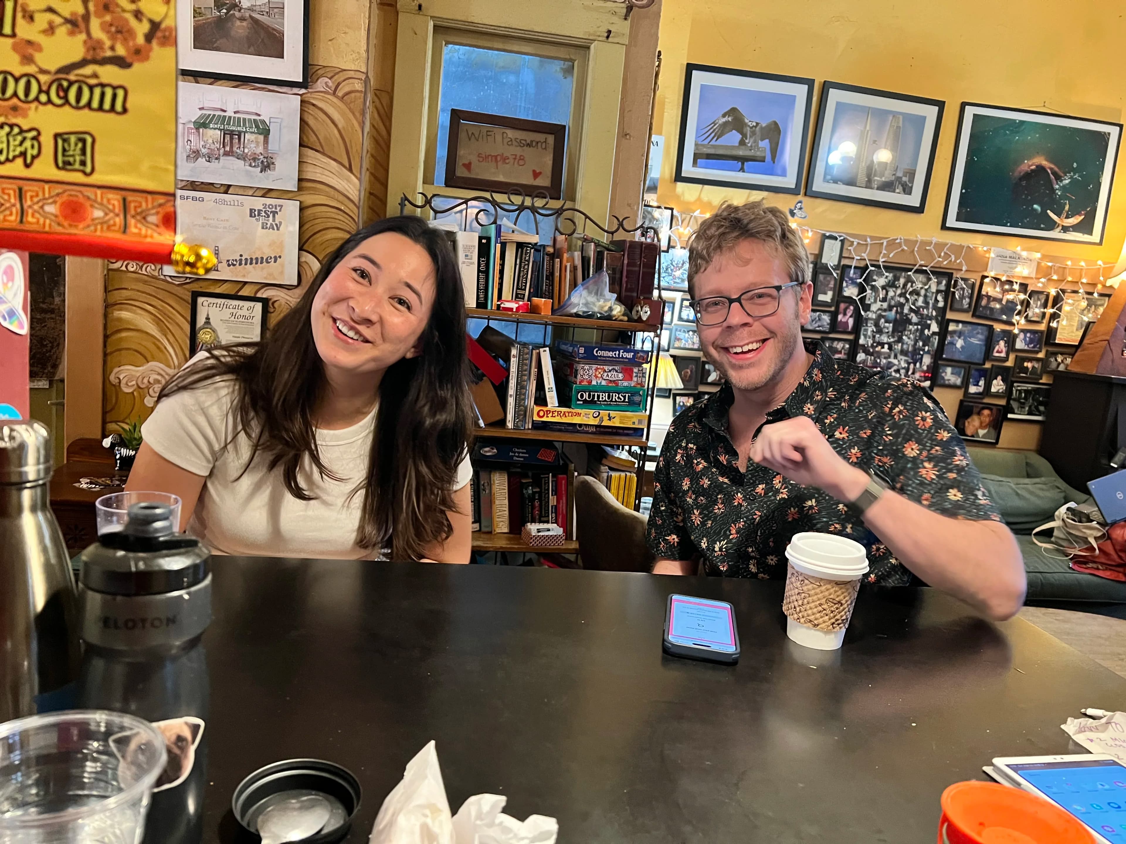 People sitting at a table